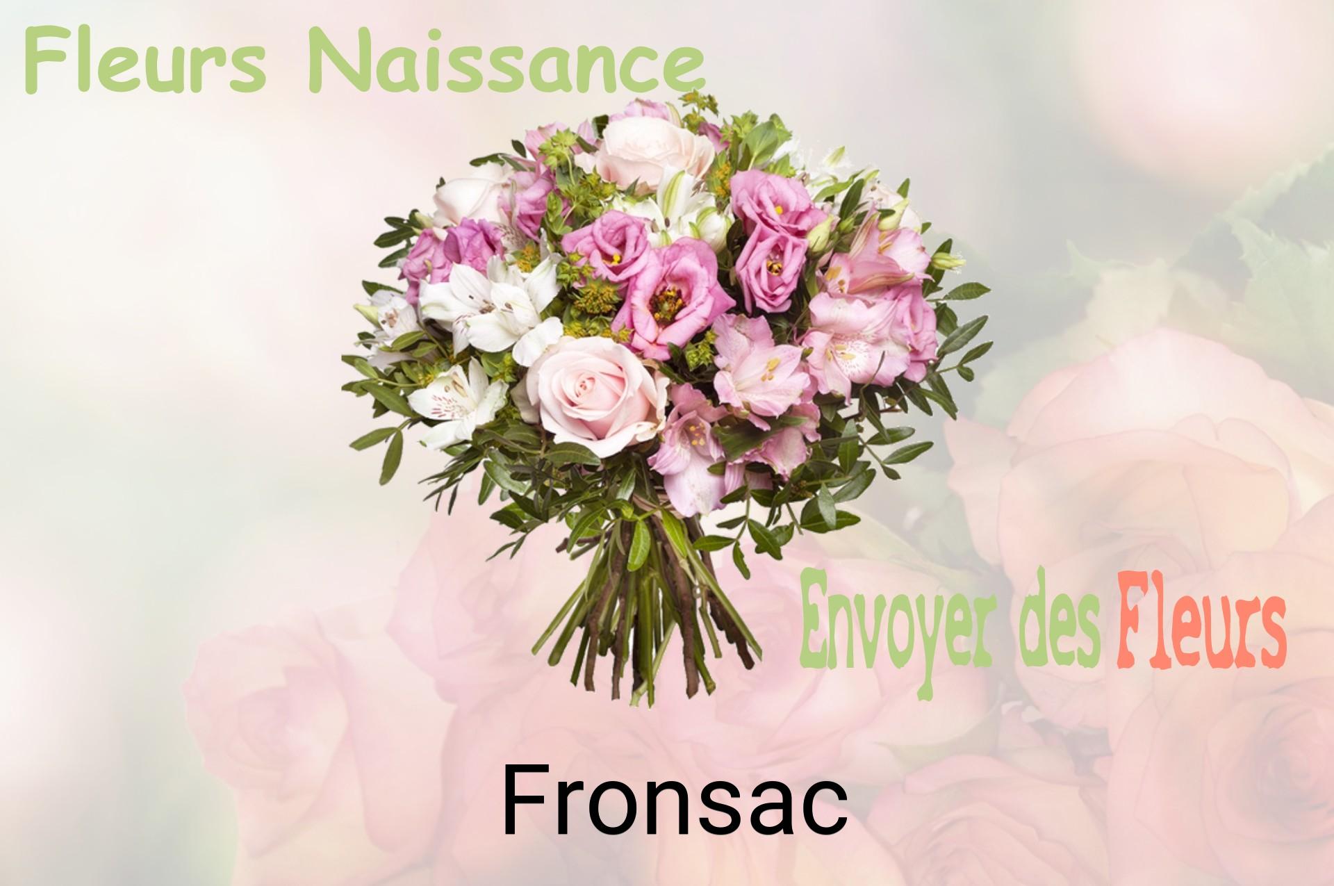 Bouquet de fleurs de naissance livré à Fronsac